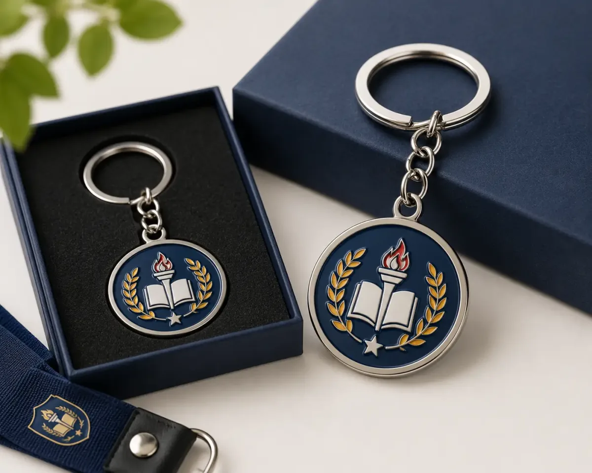 Keychain dengan Logo Sekolah