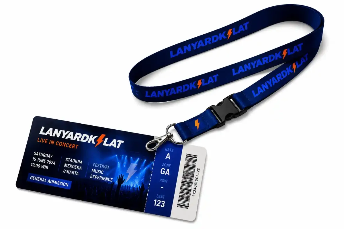 Lanyard untuk Tiket Konser