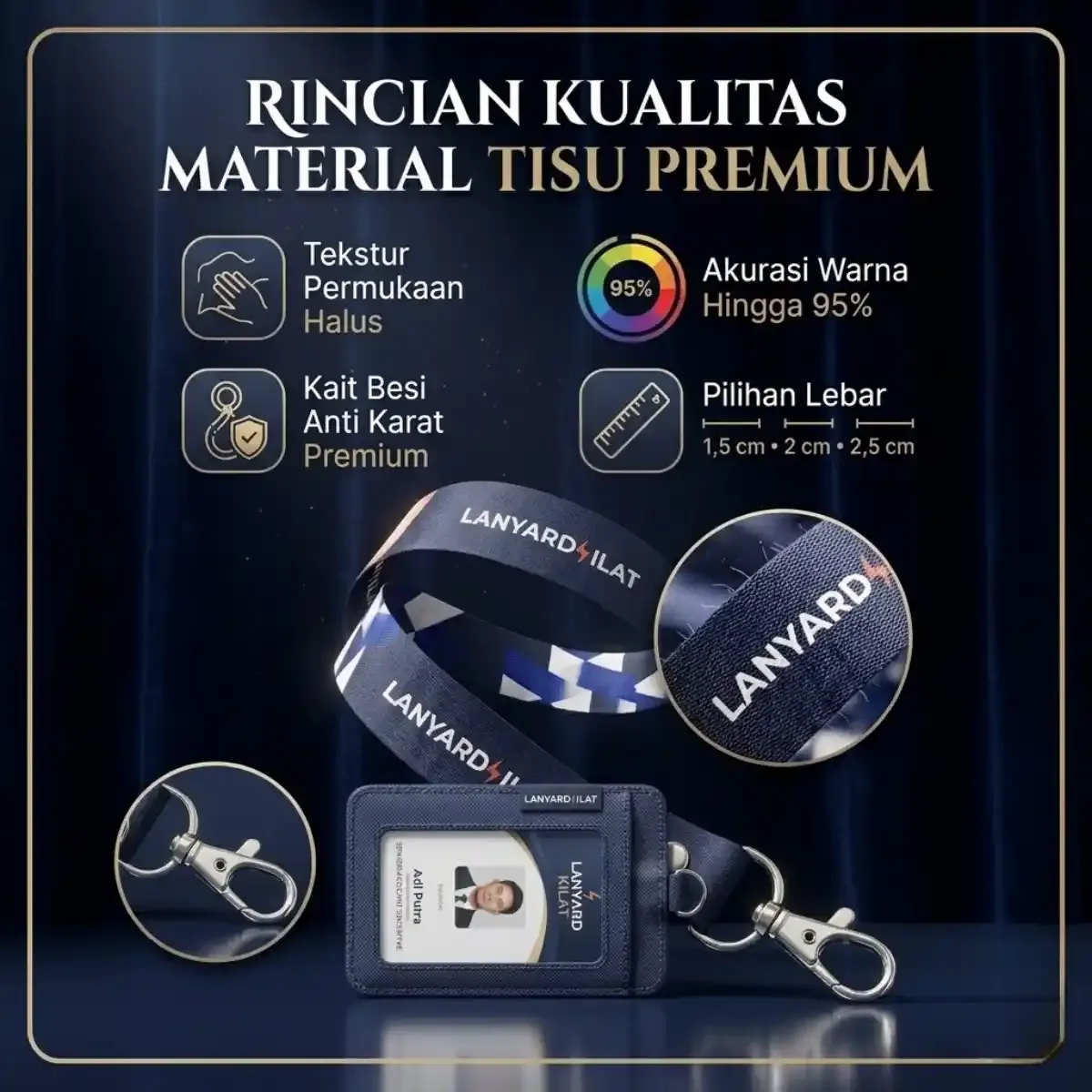 Rincian Kualitas Material Tissu Premium