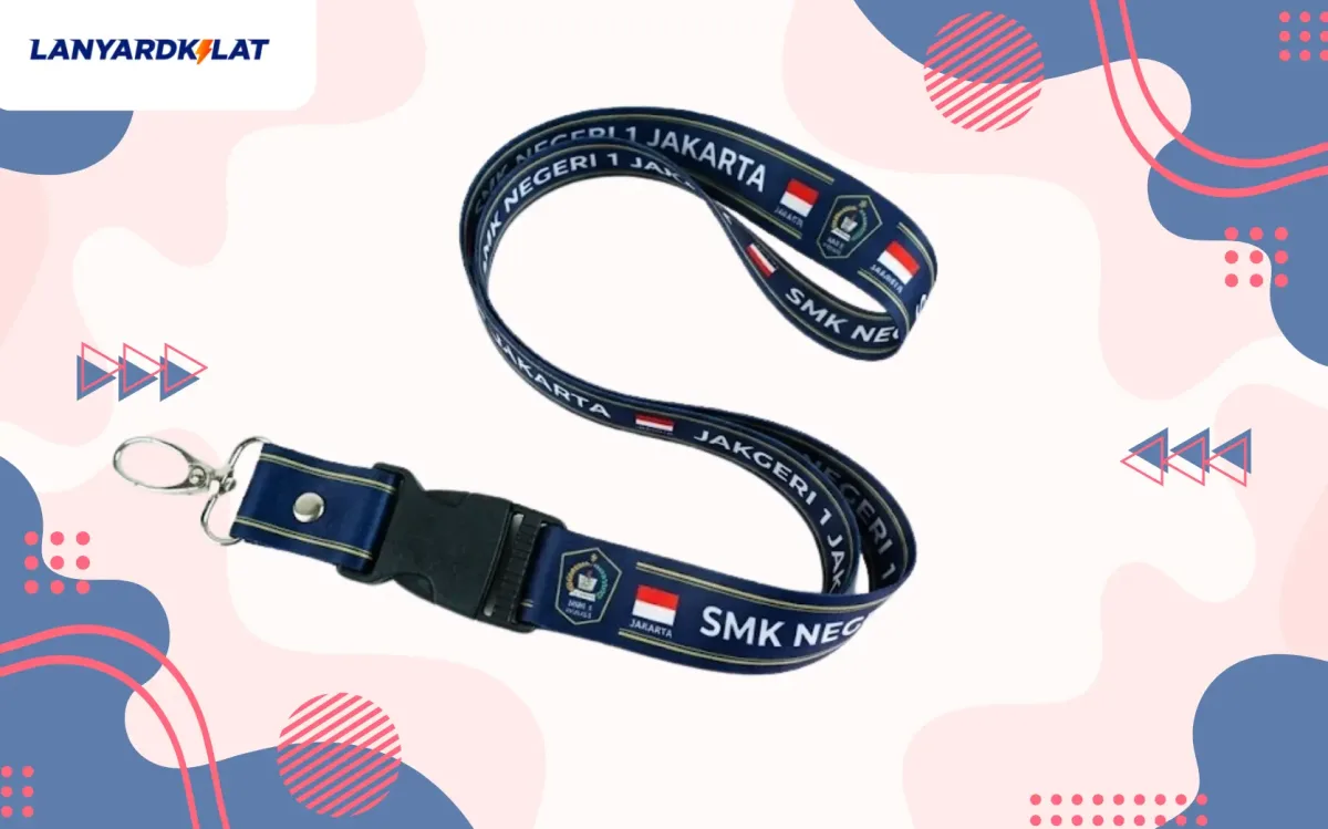Desain Lanyard Warna Khas Sekolah