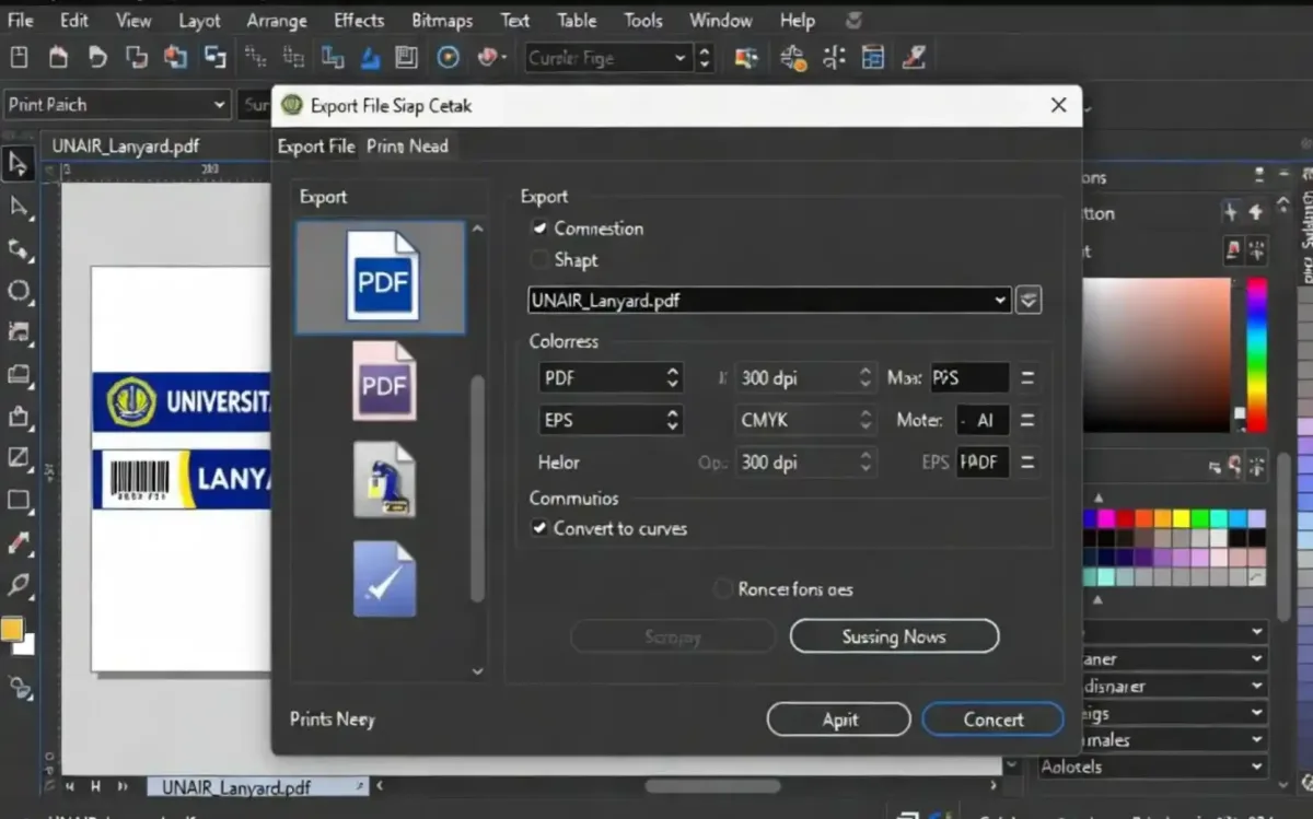 Export File Siap Cetak