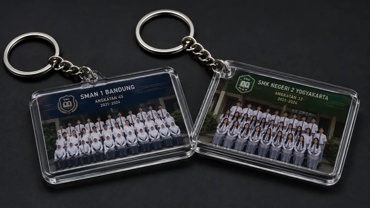 Gantungan Kunci Foto Kelas