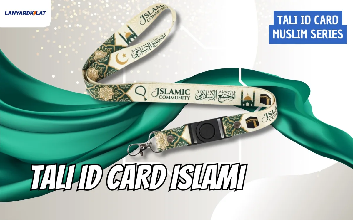 Tali ID Card Islami untuk Sekolah, Masjid, dan Event Religi