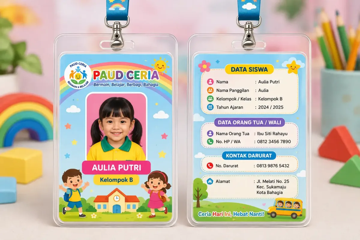 ID Card PAUD Full Color