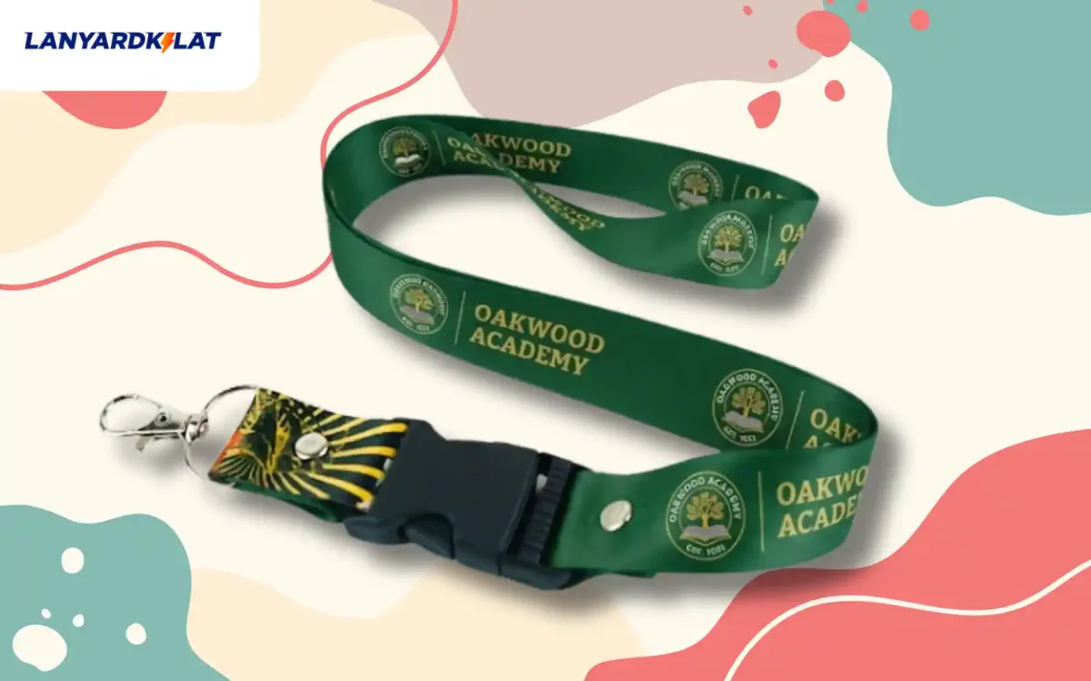 Desain Lanyard dengan Logo Sekolah