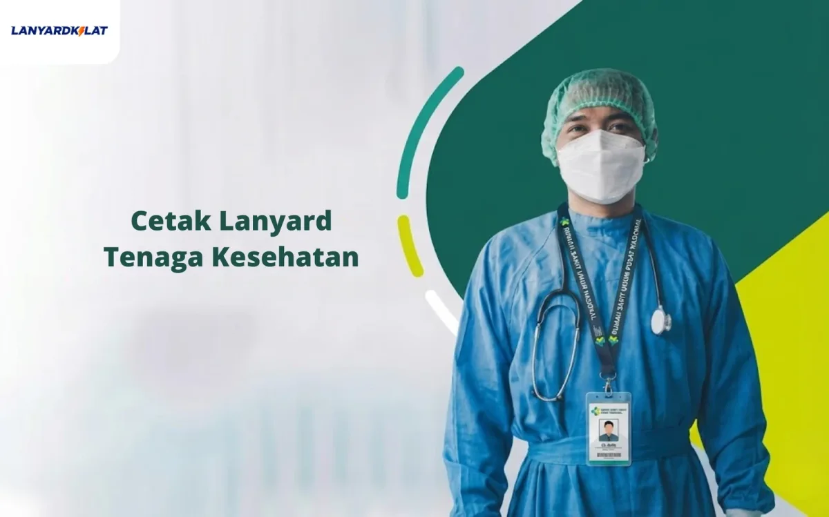 Cetak Lanyard Tenaga Kesehatan Custom Desain Eksklusif Simbol Kebanggaan Profesi