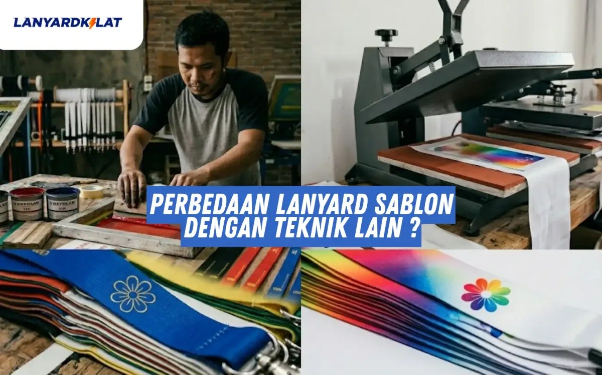 Perbedaan Lanyard Sablon dengan Teknik Lain