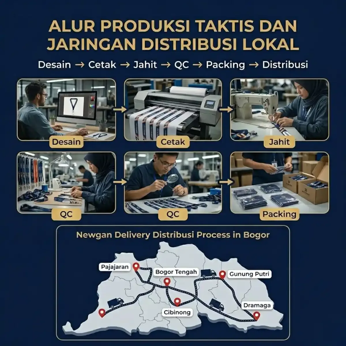 Alur Produksi Taktis dan Jaringan Distribusi Lokal