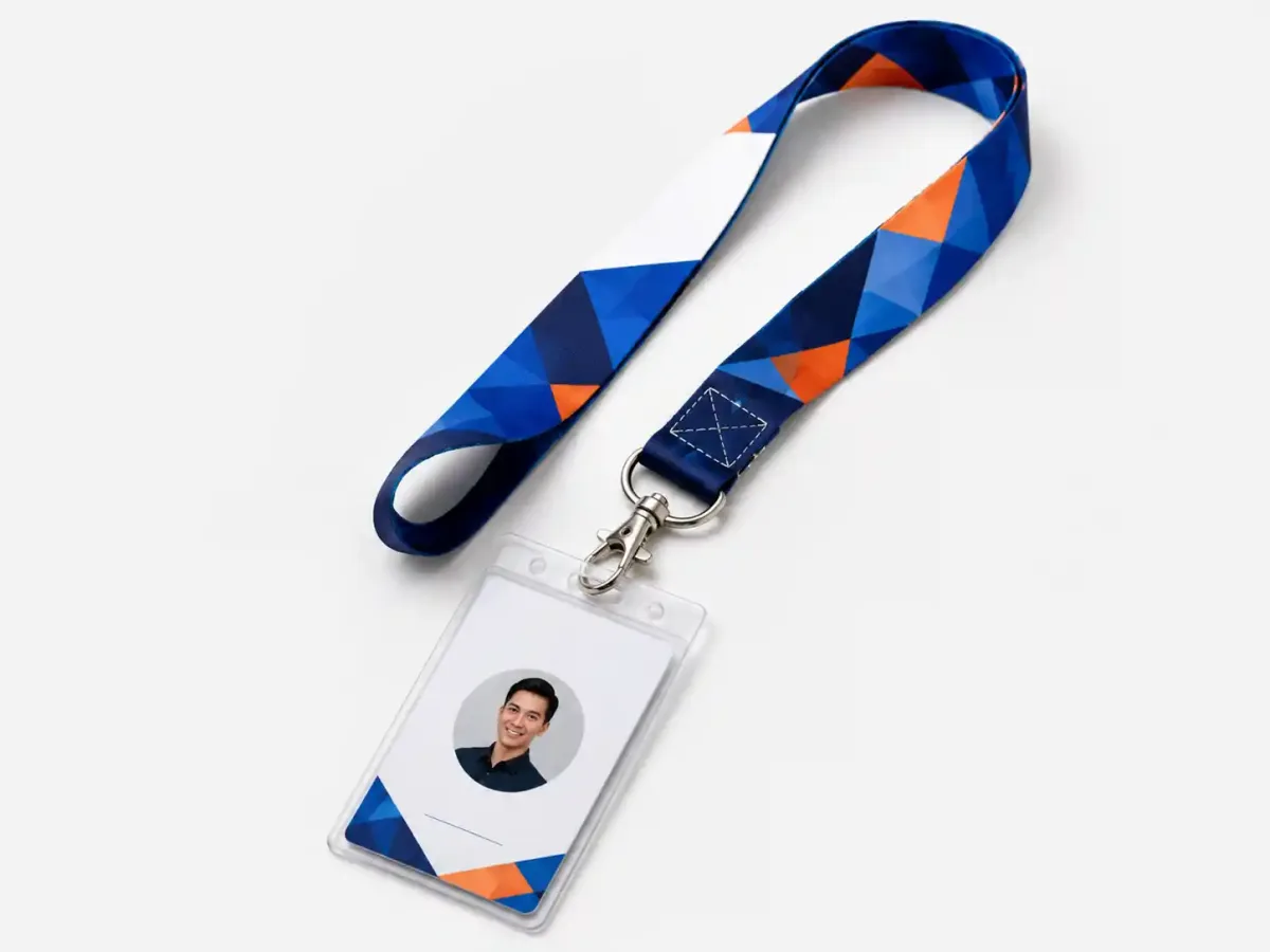 Lanyard Kait Standar Jahit untuk ID Card Karyawan