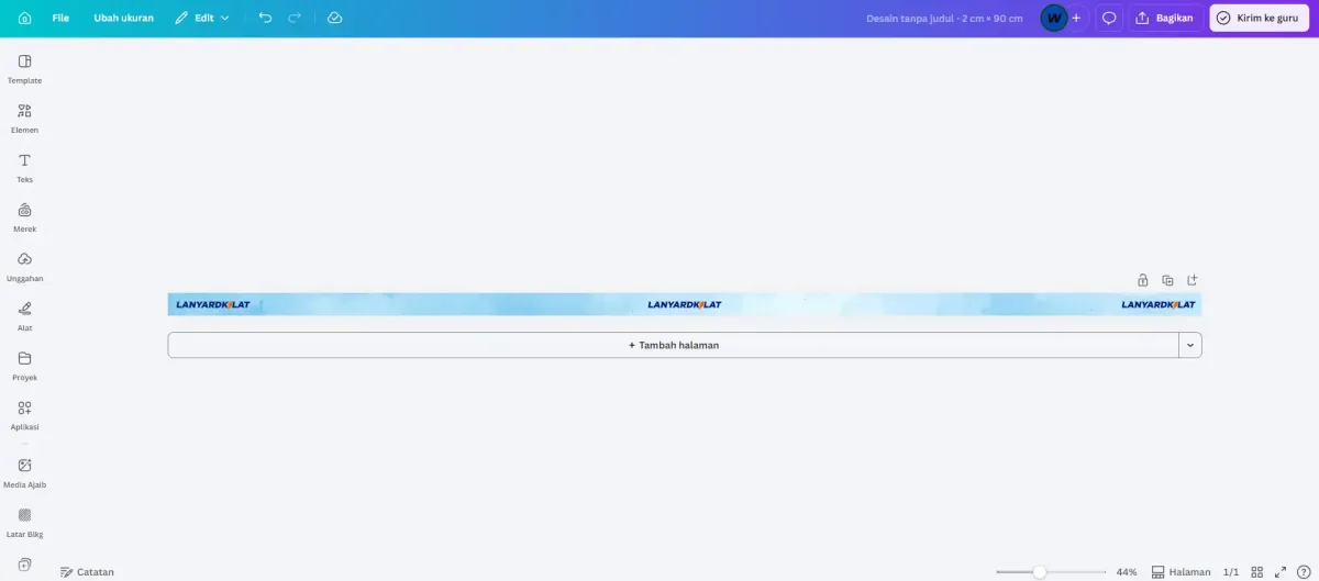 Memasukkan Logo dan Teks