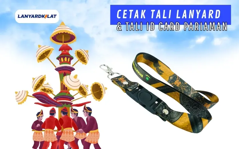 Lanyard Pariaman, Tali ID Card Full Color Polyester Tissue