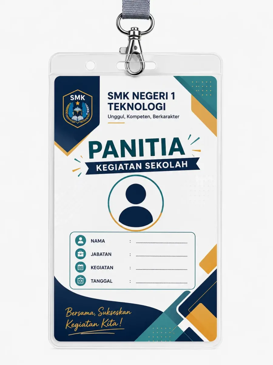 ID Card SMK untuk Panitia Kegiatan Sekolah