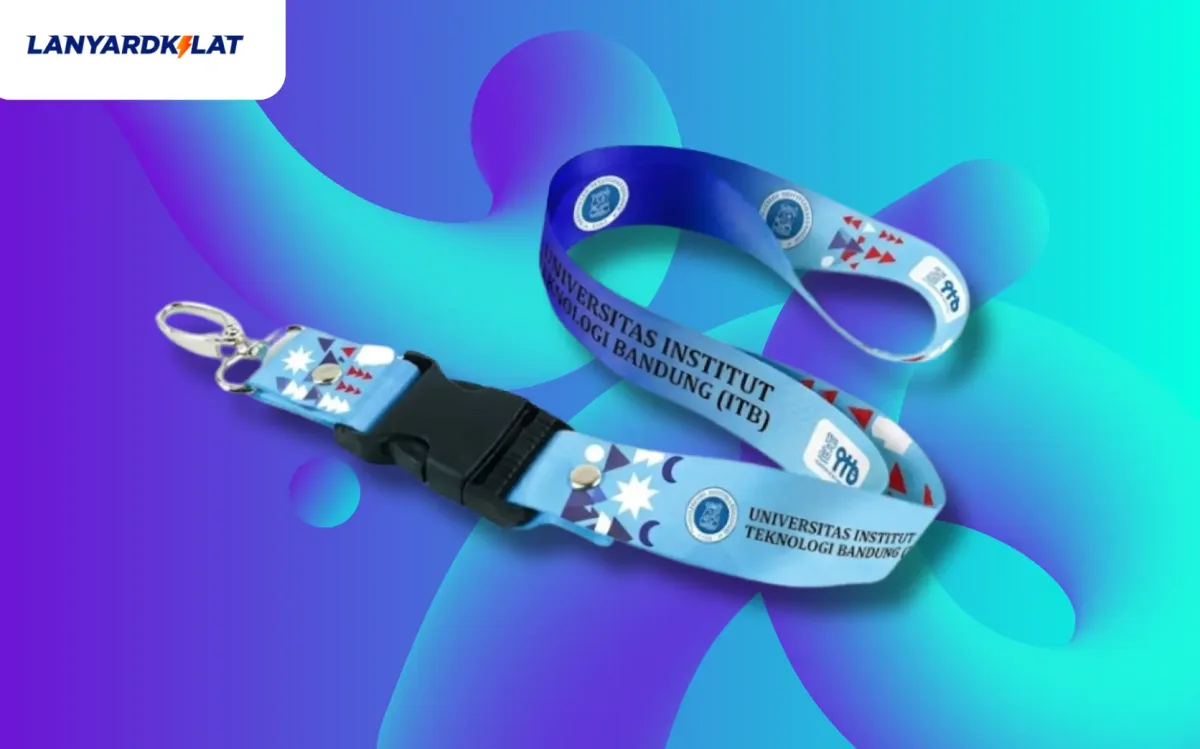 Desain Lanyard dengan Logo Kampus