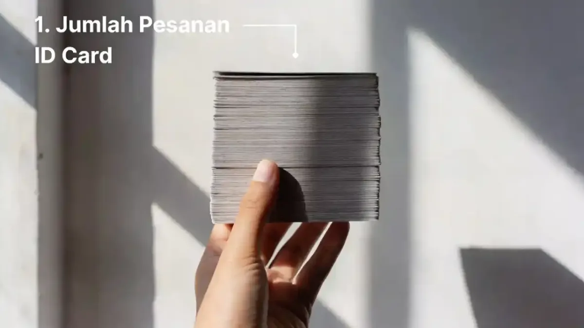Jumlah Pesanan ID Card