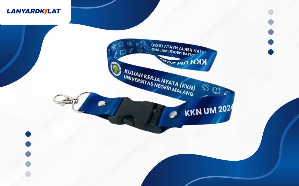 Desain Lanyard Custom Tema KKN