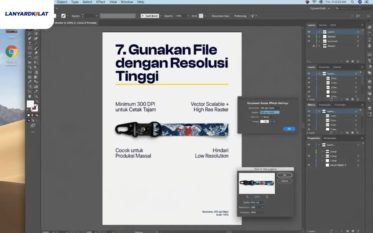 Gunakan File dengan Resolusi Tinggi