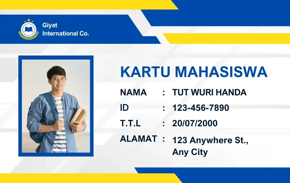 Contoh ID Card Mahasiswa
