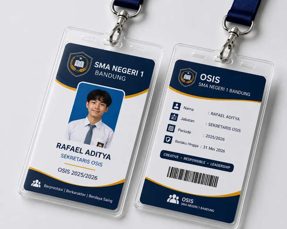 ID Card SMA untuk OSIS