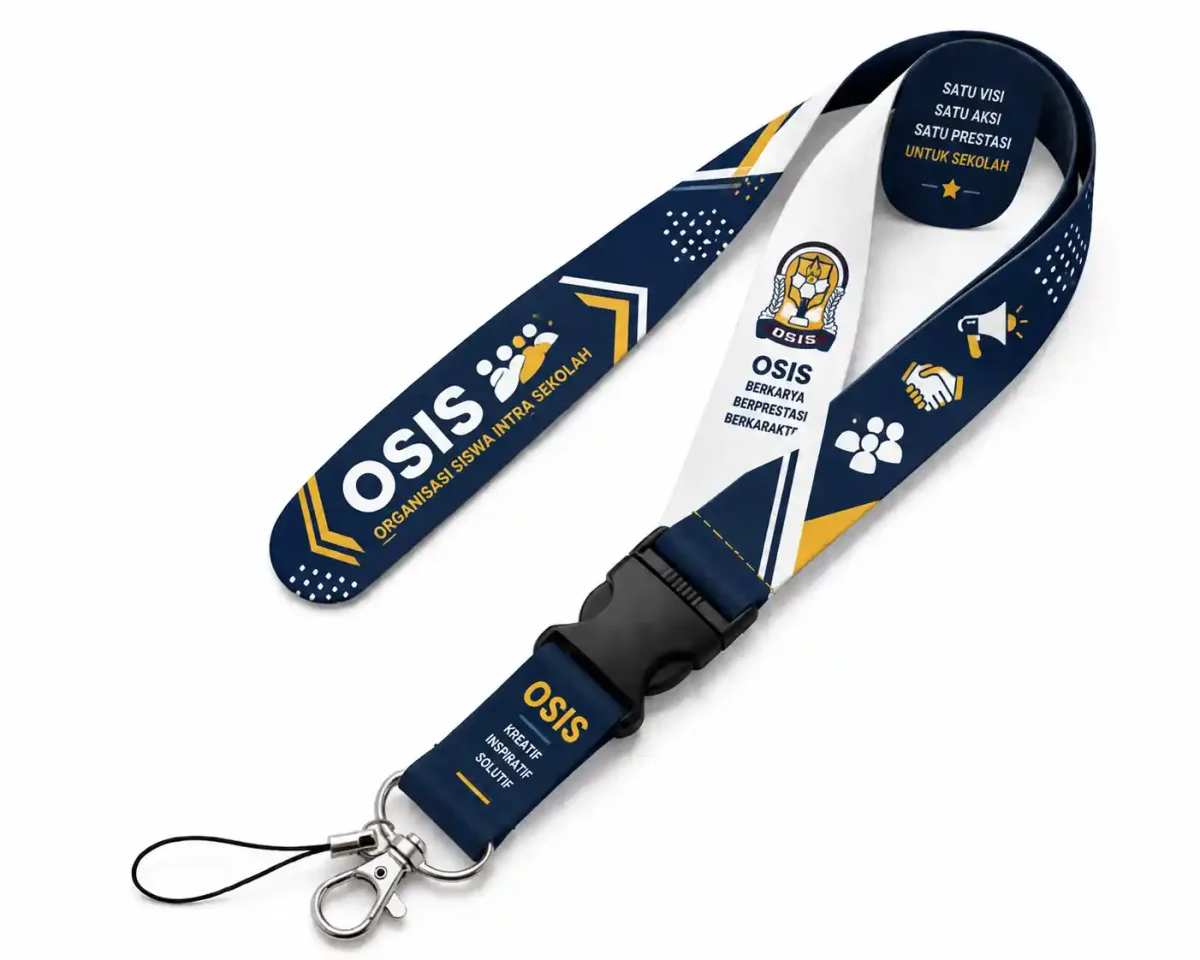 Lanyard Custom untuk Kegiatan OSIS