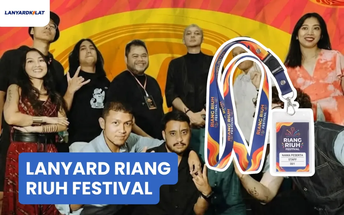Lanyard Riang Riuh Festival: Tali ID Card Premium & Nyaman Dipakai