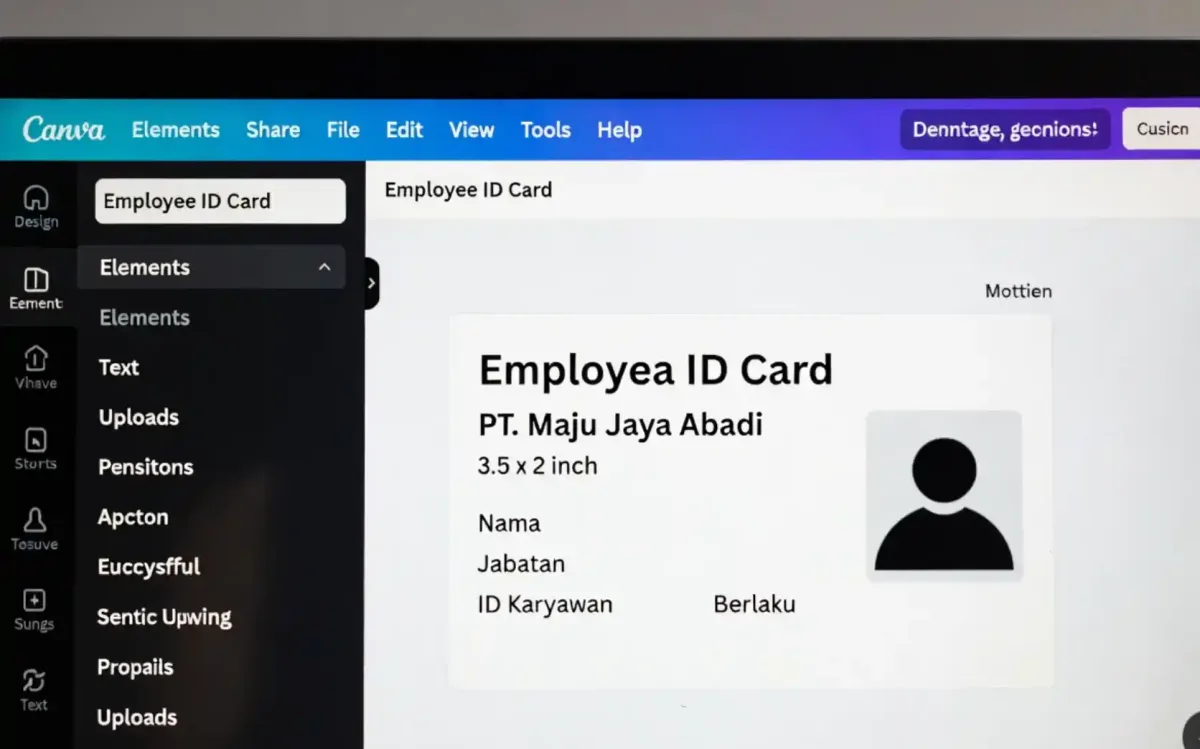 Pilih template dan mulai mengedit