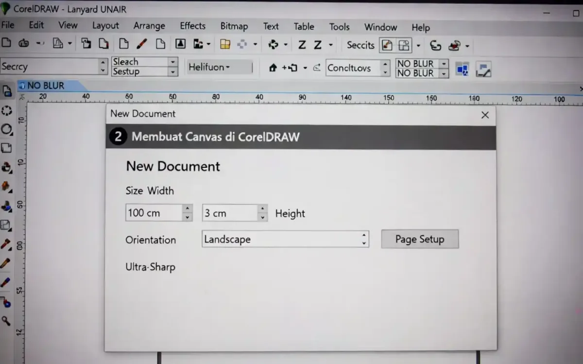 Membuat Canvas di CorelDRAW