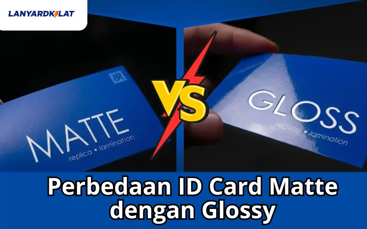 Perbedaan ID Card Matte dengan Glossy