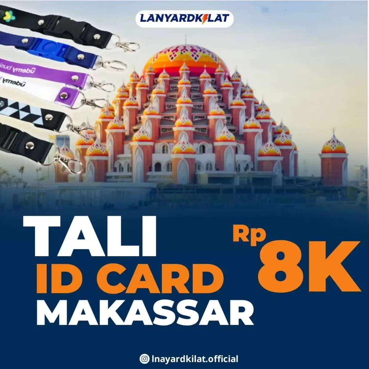 Desain Gantungan Id Card Makassar untuk Organisasi Nirlaba