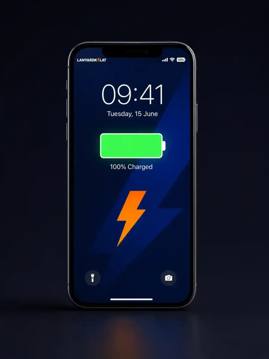 Smartphone dengan Baterai Penuh