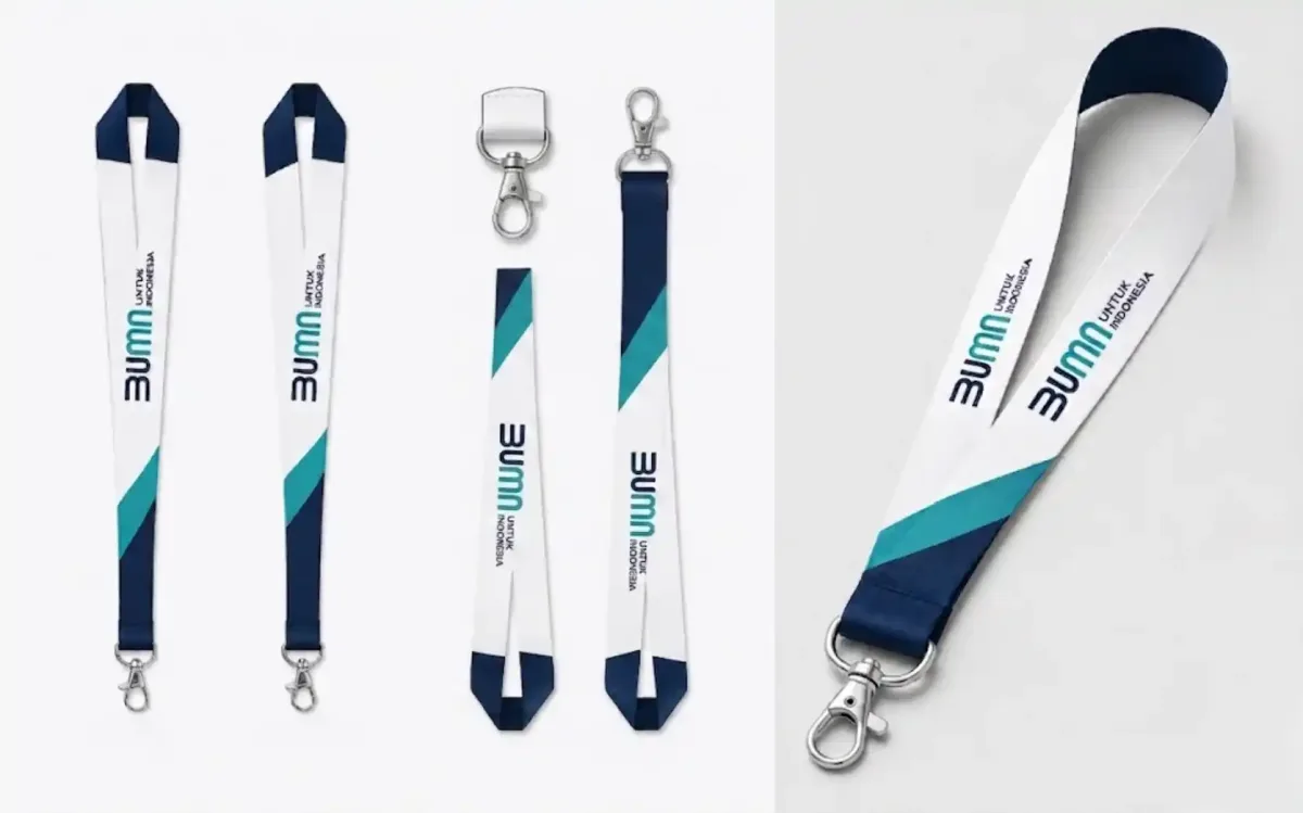 Desain Lanyard BUMN Minimalis