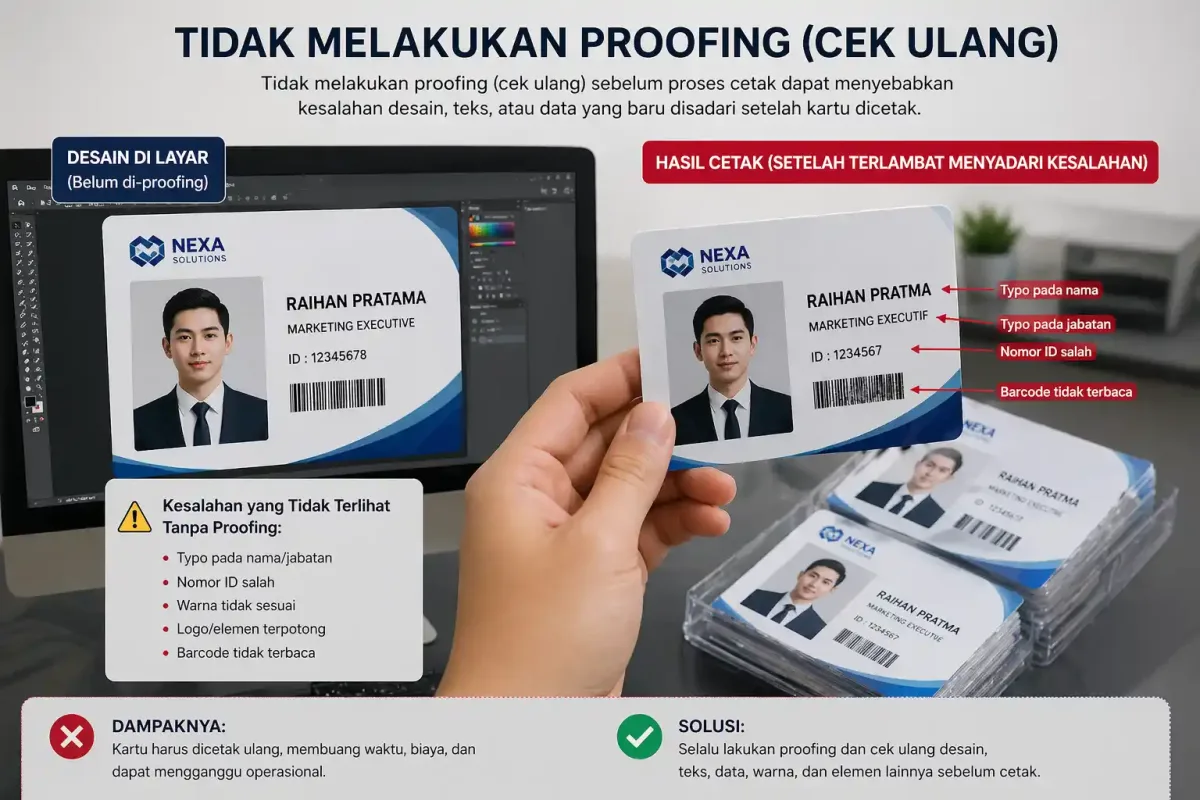 Tidak Melakukan Proofing