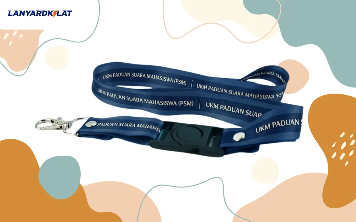 Desain Lanyard dengan Nama Kelompok
