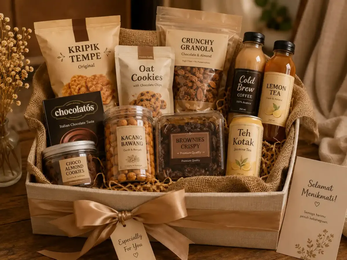 Hampers Snack dan Minuman hadiah wisuda