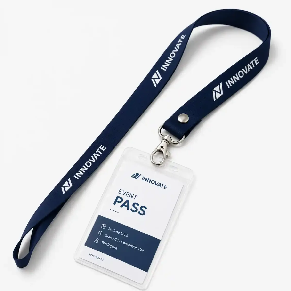 Lanyard Kait Standar Paku Keling untuk Event dan Seminar