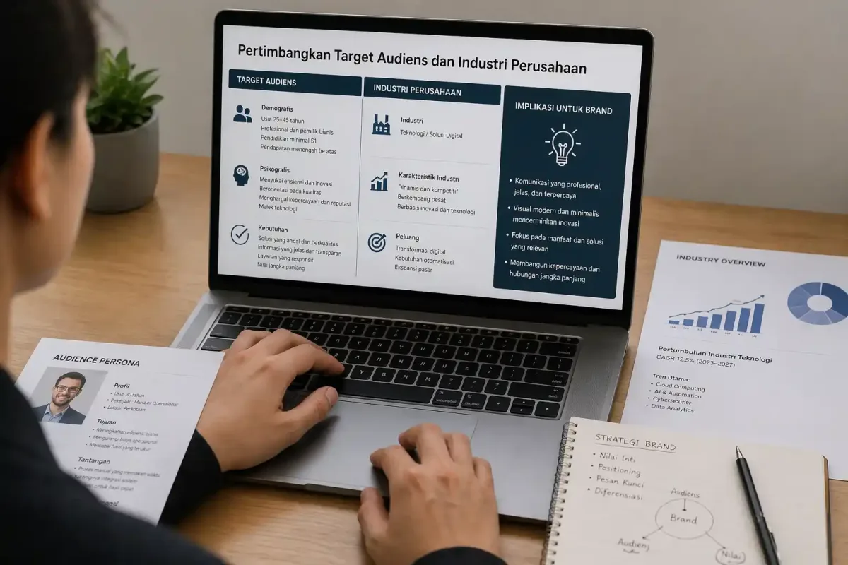 Pertimbangkan Target Audiens dan Industri Perusahaan