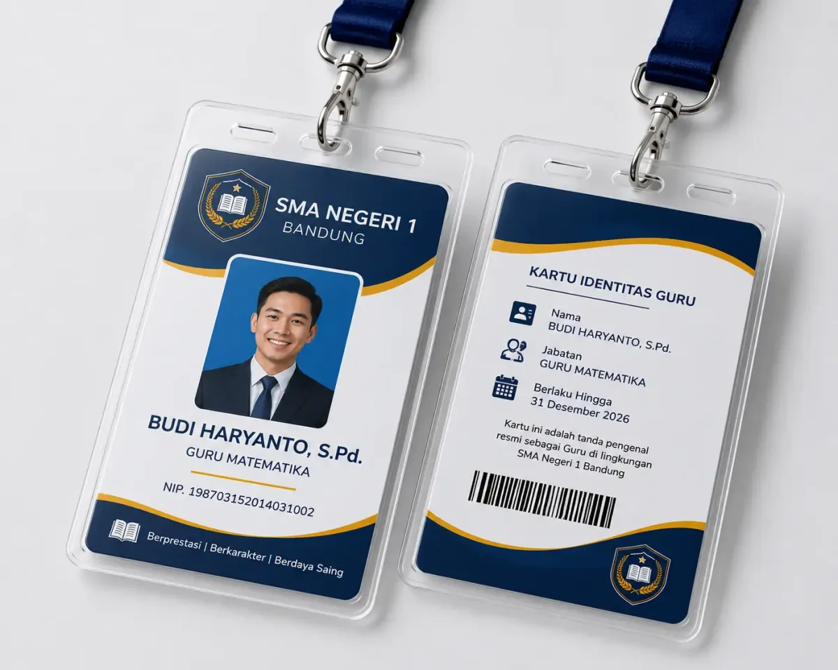 ID Card SMA untuk Guru