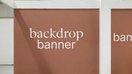Backdrop dan Banner Booth