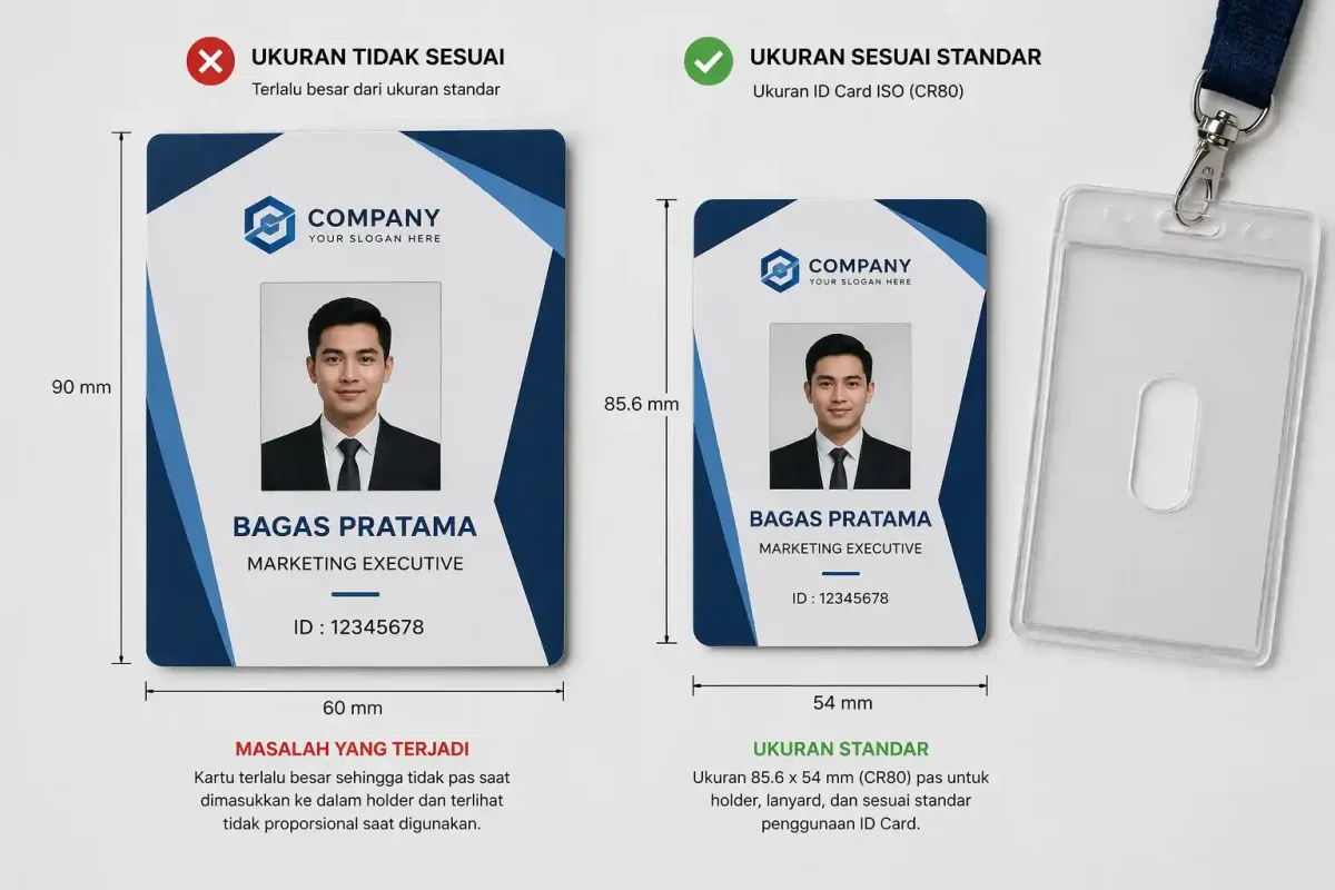 Salah Ukuran ID Card