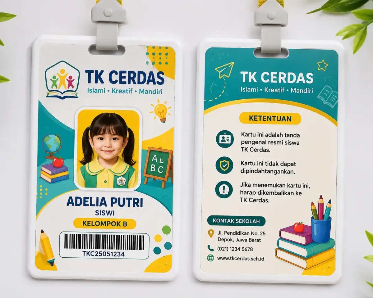 ID Card TK Tema Edukasi
